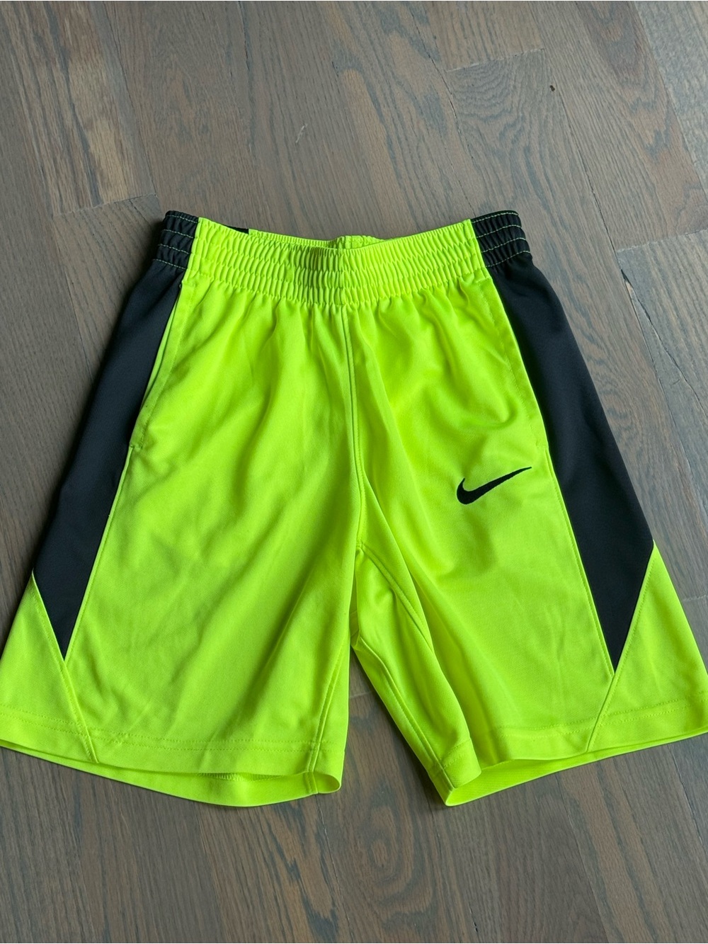 Nike Boys High-Visibility Lime  Dri-FIT Shorts Size M